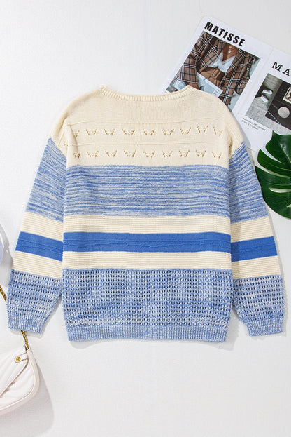Sophia Stitch Puff Sleeve Sweater - Hello Beautiful BoutiqueSweatersThreaded Pear