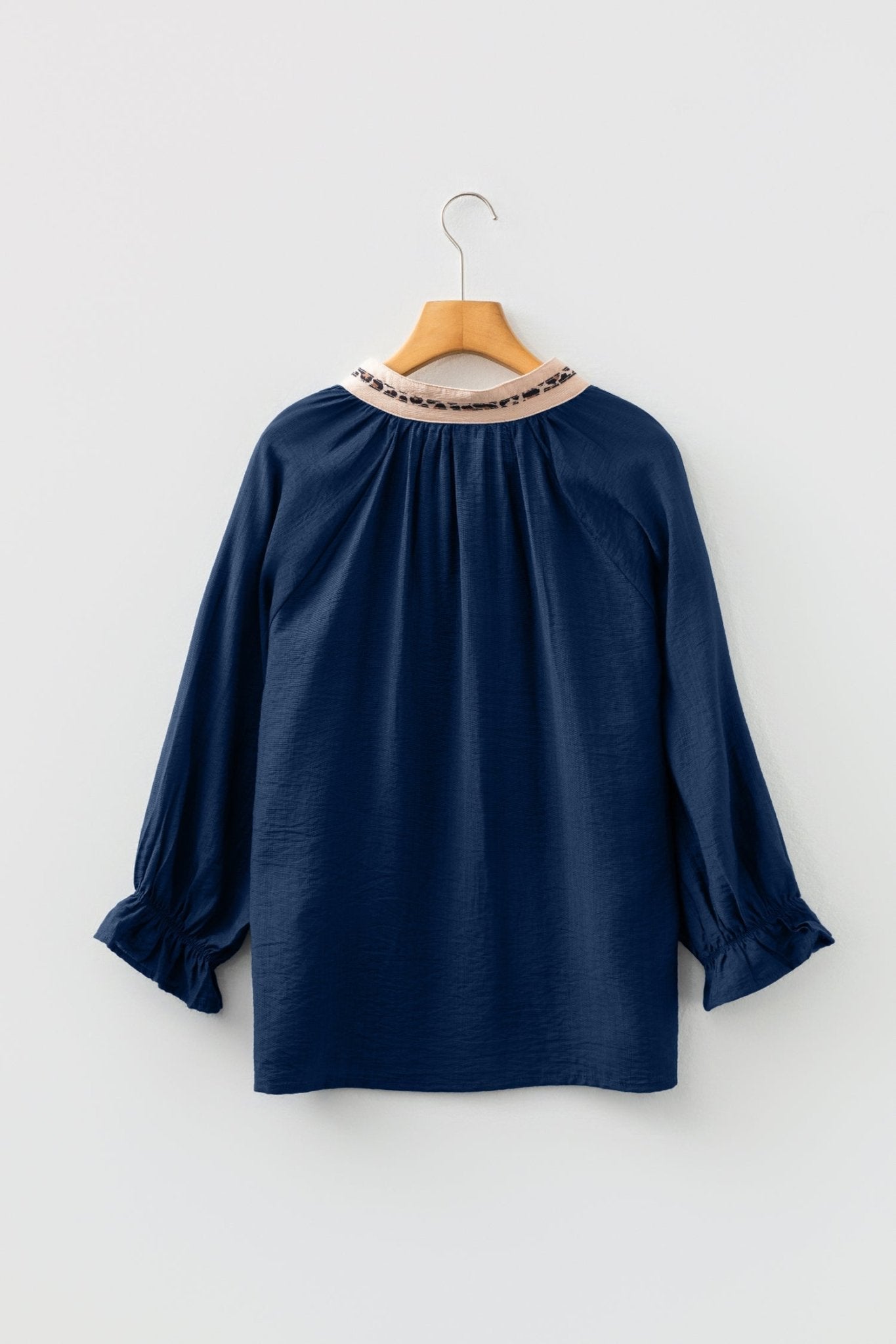 Soraya Flounced Bracelet Sleeve Blouse - Hello Beautiful BoutiqueBlouses & ShirtsThreaded Pear