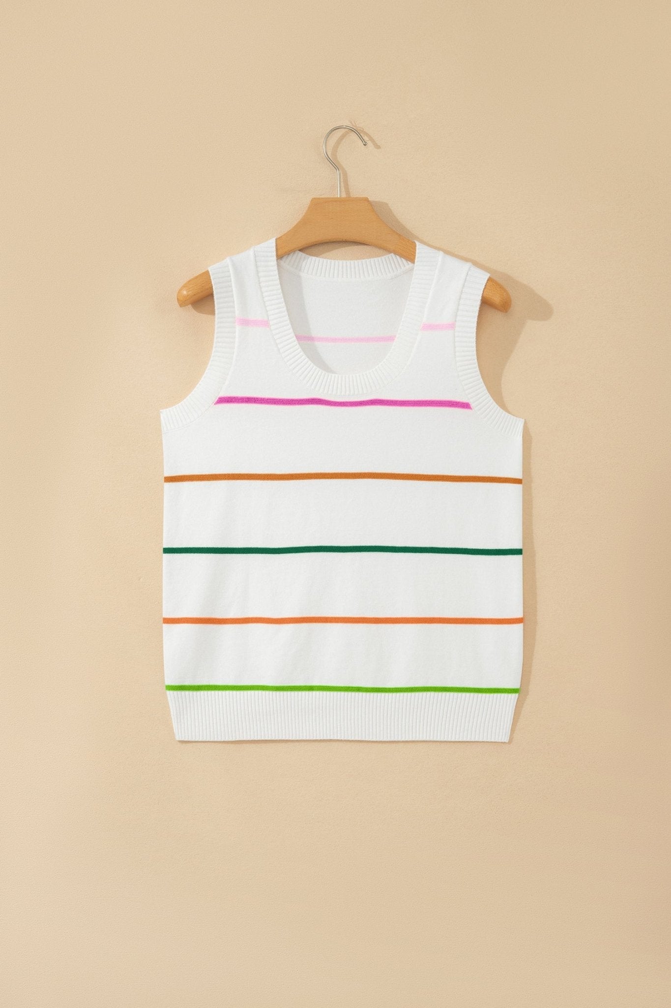 Soraya Stripe Knitted Sweater - Hello Beautiful BoutiqueSweater VestsThreaded Pear