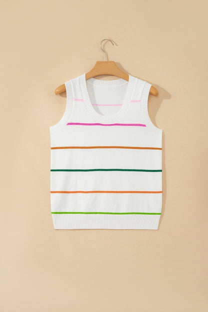 Soraya Stripe Knitted Sweater - Hello Beautiful BoutiqueSweater VestsThreaded Pear