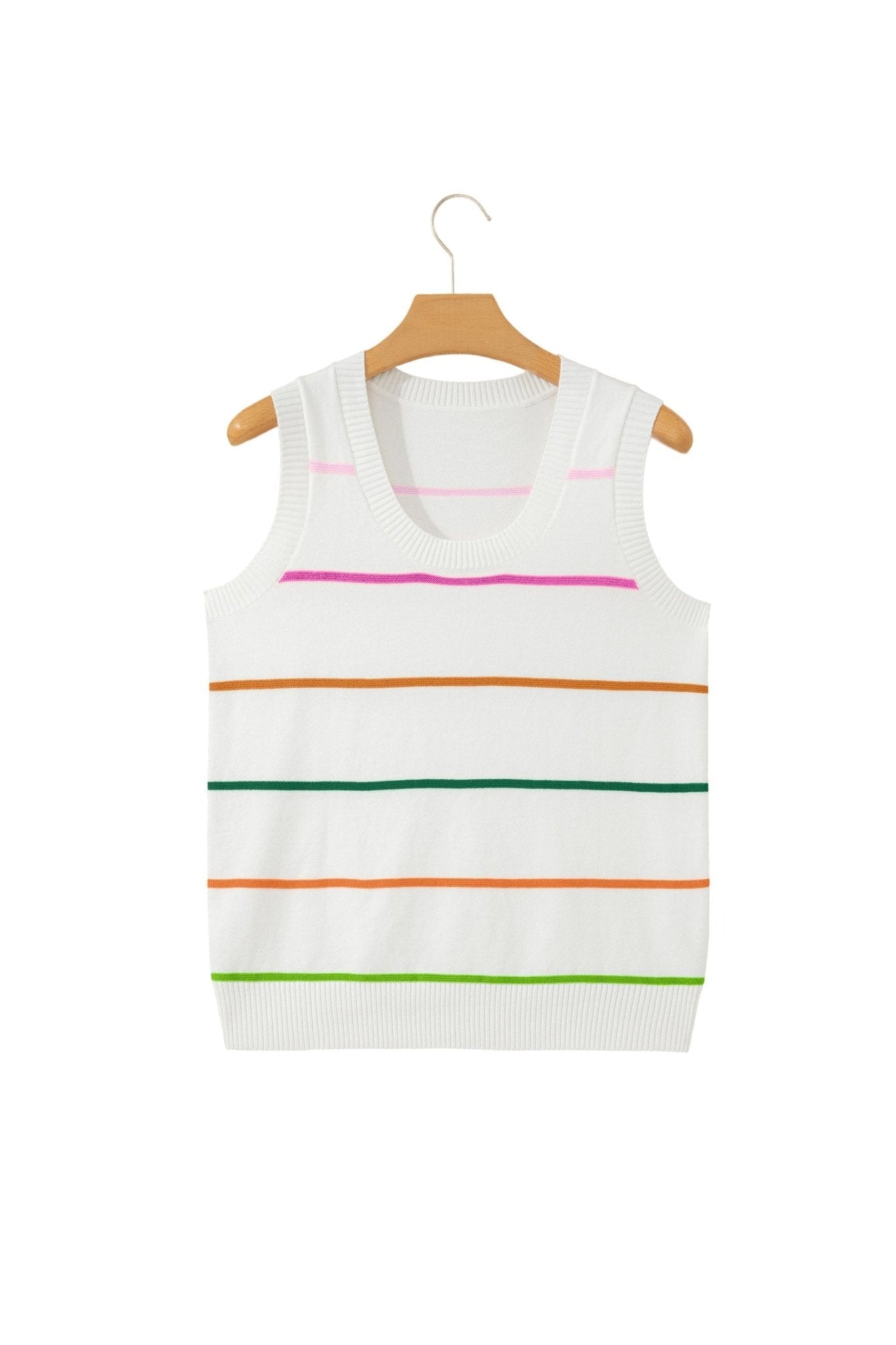 Soraya Stripe Knitted Sweater - Hello Beautiful BoutiqueSweater VestsThreaded Pear