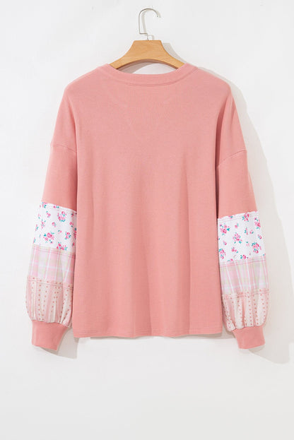 Soraya Waffle Knit Notched PLUS Top - Hello Beautiful BoutiquePlus Size Long Sleeve TopsThreaded Pear