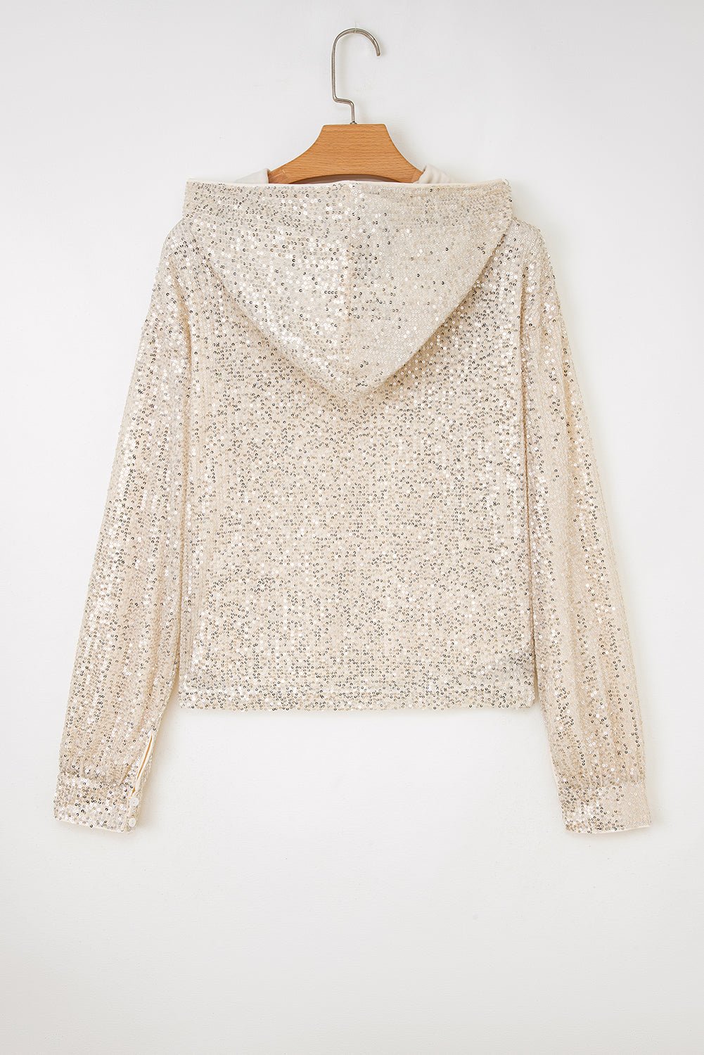 Stella Stream Sequin Hooded Long Sleeve Top - Hello Beautiful BoutiqueLong Sleeve TopsThreaded Pear