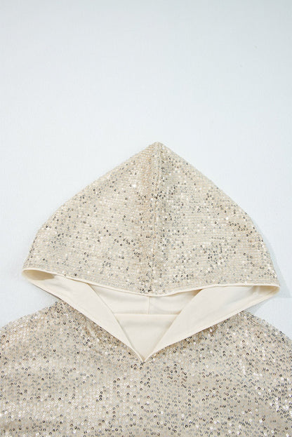 Stella Stream Sequin Hooded Long Sleeve Top - Hello Beautiful BoutiqueLong Sleeve TopsThreaded Pear