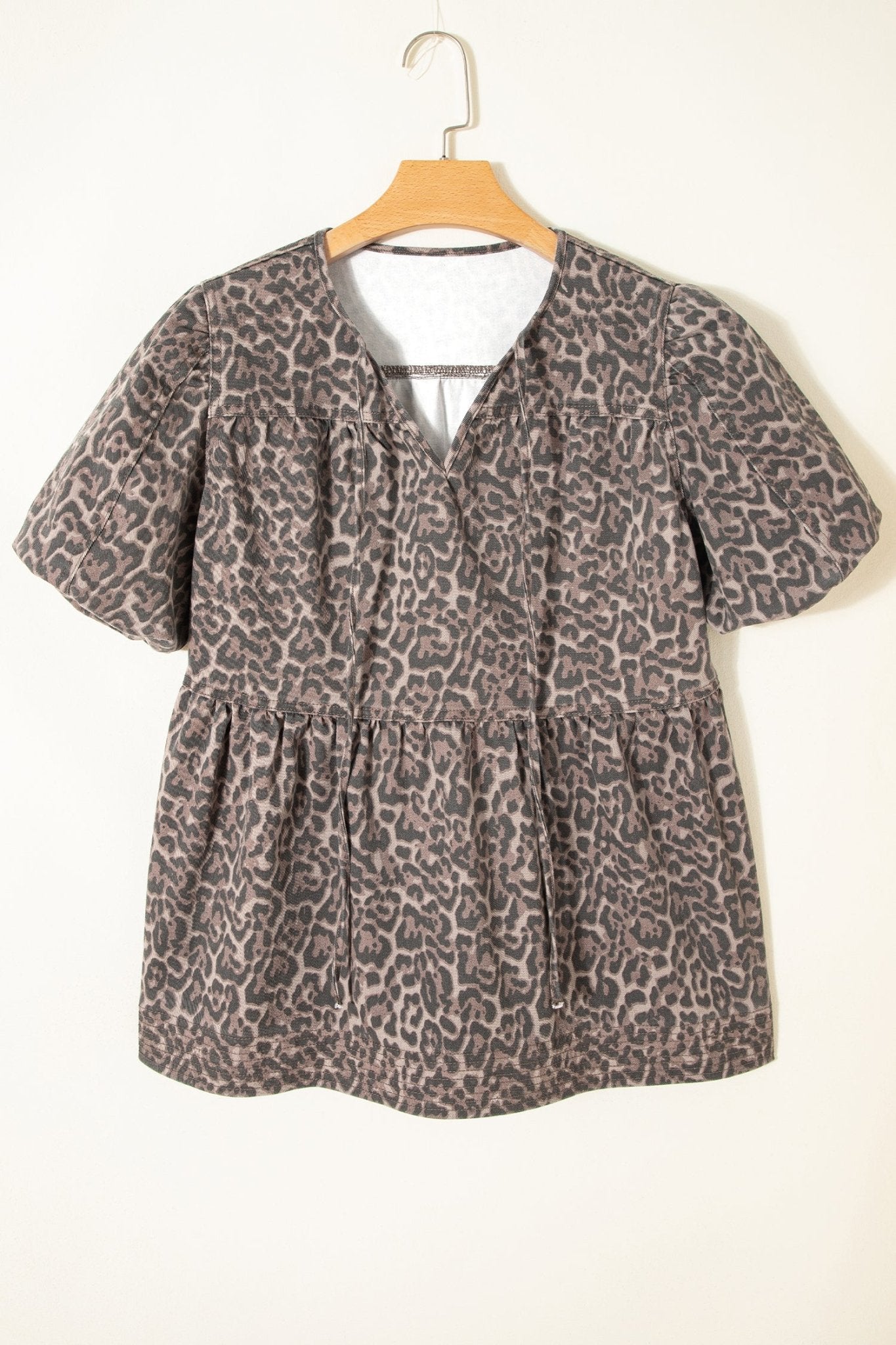 Stephanie Puff Sleeve Babydoll Top - Hello Beautiful BoutiqueTops & TeesThreaded Pear