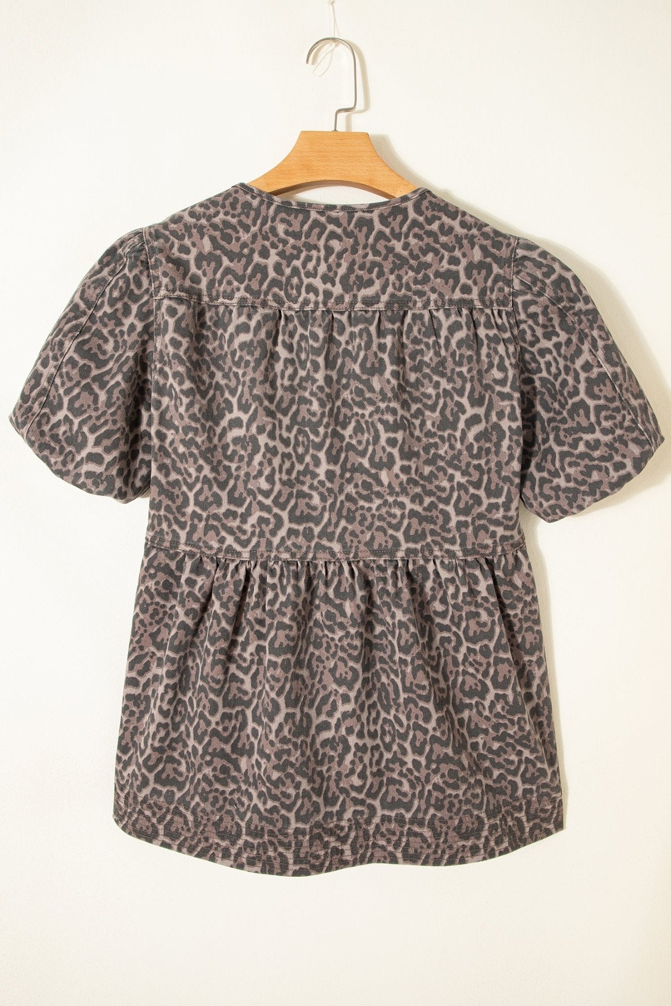 Stephanie Puff Sleeve Babydoll Top - Hello Beautiful BoutiqueTops & TeesThreaded Pear