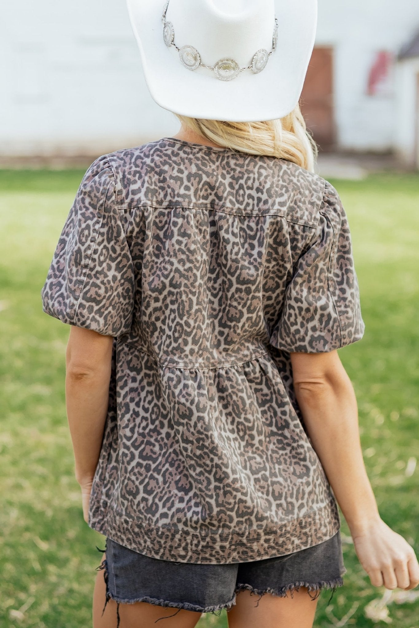 Stephanie Puff Sleeve Babydoll Top - Hello Beautiful BoutiqueTops & TeesThreaded Pear