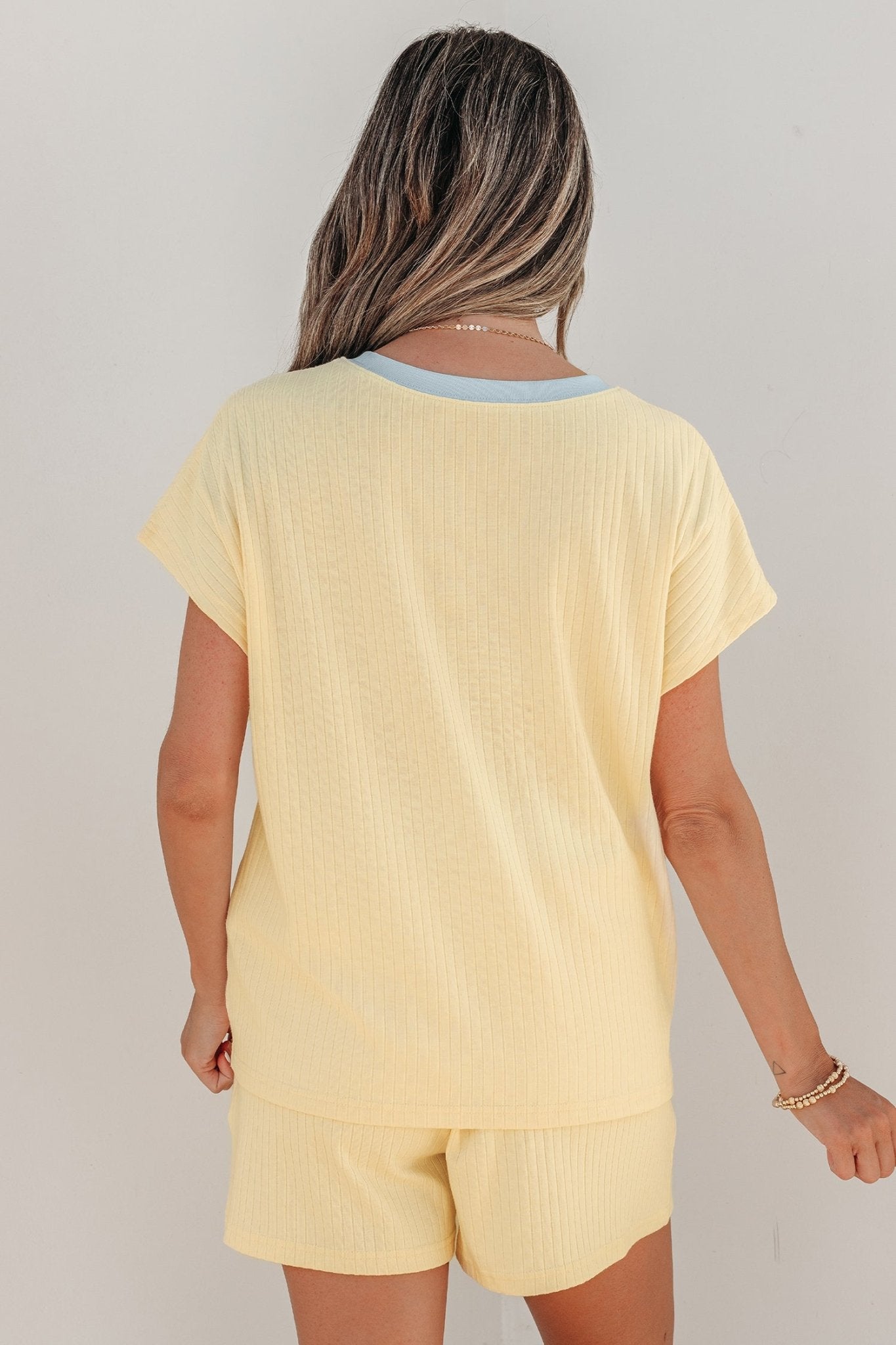 Sunny Trim Casual Short Set - Hello Beautiful BoutiqueShort SetsThreaded Pear