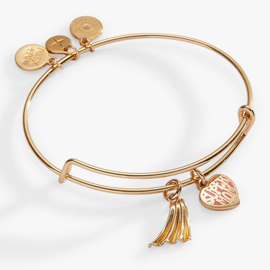 'Super Mom' Heart and Cape Charm Bangle - Hello Beautiful BoutiqueBraceletsALEX AND ANI