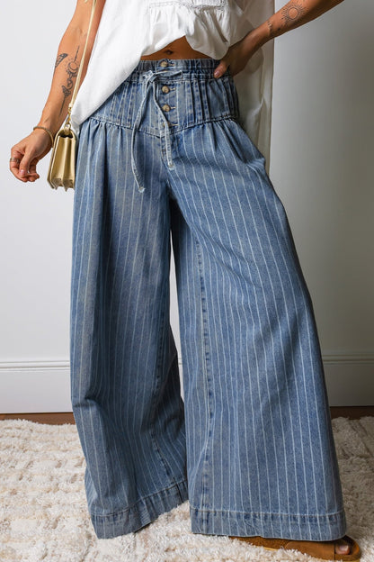 Sutton Casual Wide Leg Jeans - Hello Beautiful BoutiqueJeansThreaded Pear