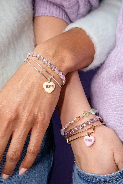 Sweethearts® 'Bestie' Charm Bangles Set of 2 - Hello Beautiful BoutiqueBraceletsALEX AND ANI