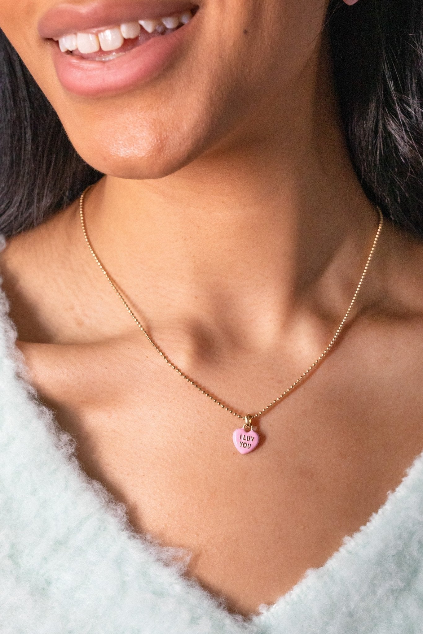 Sweethearts® 'I Luv You' Charm Necklace - Hello Beautiful BoutiqueNecklacesALEX AND ANI
