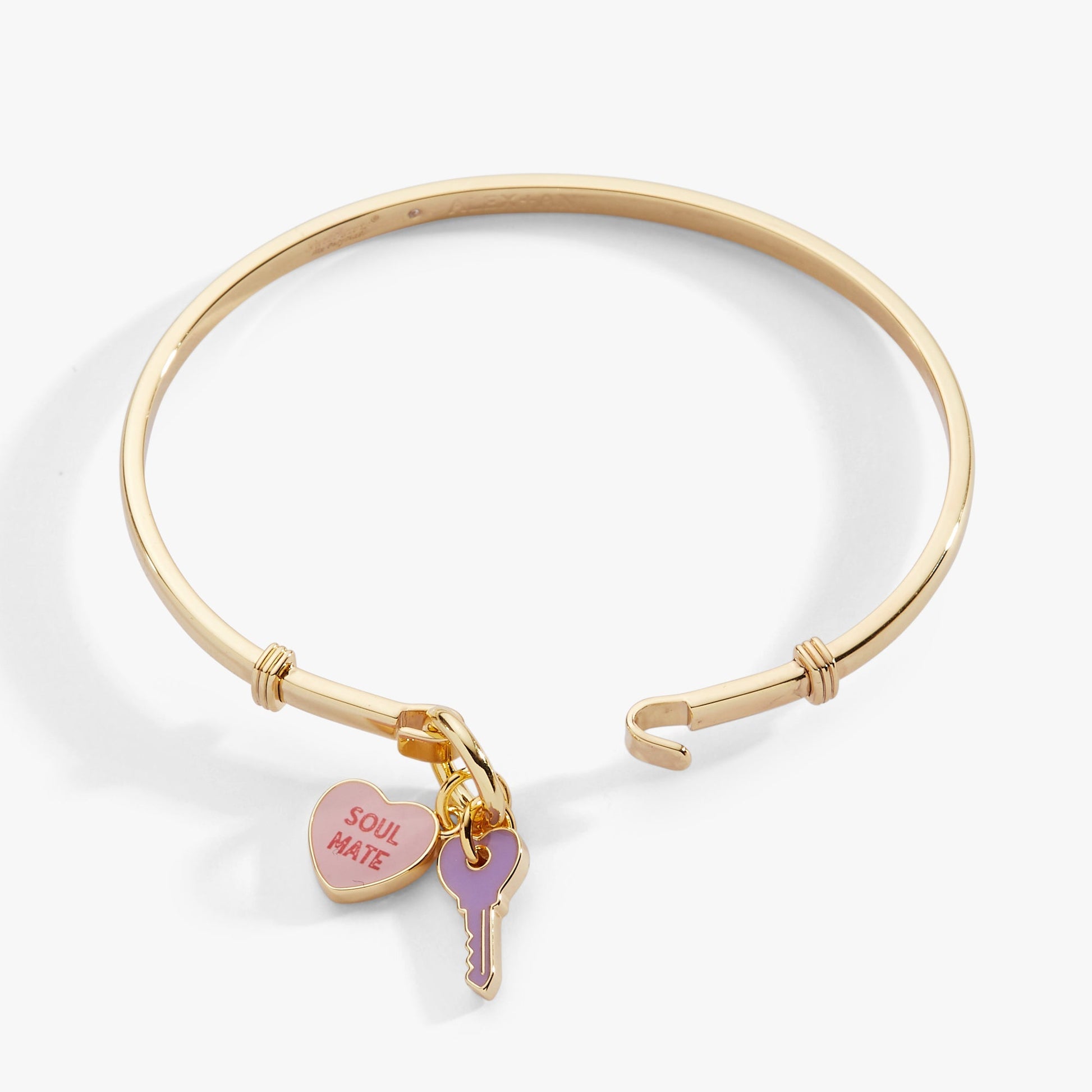 Sweethearts® ‘Soul Mate’ Heart & Key Tension Bangle - Hello Beautiful BoutiqueBraceletsALEX AND ANI