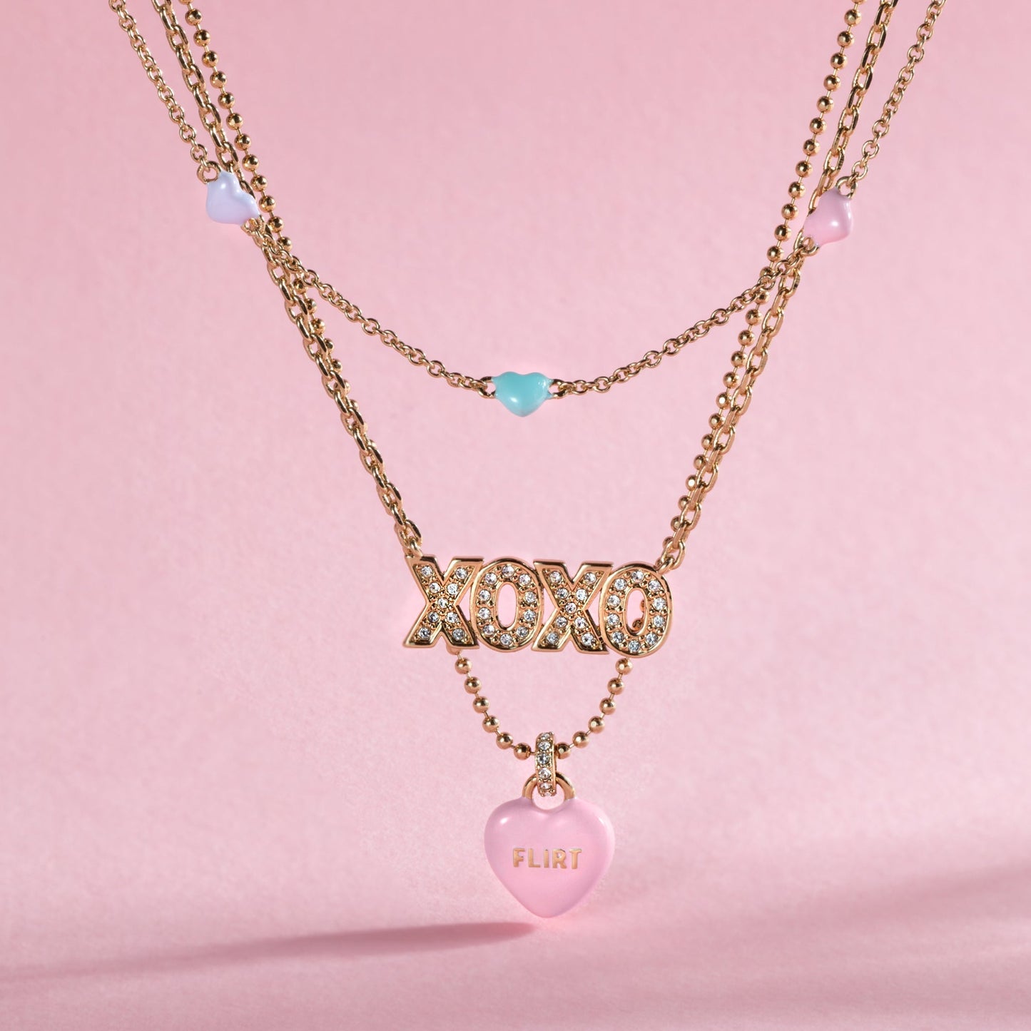 Sweethearts® Triple-Strand Charm Necklace - Hello Beautiful BoutiqueNecklacesALEX AND ANI