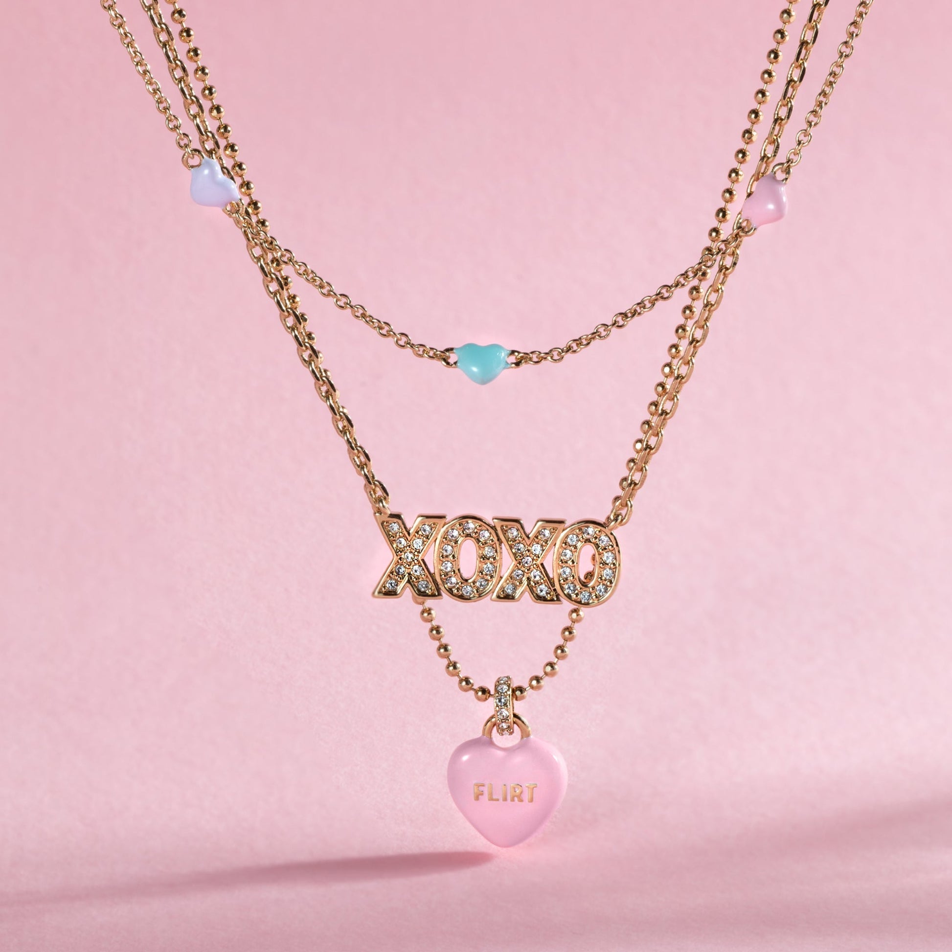 Sweethearts® Triple-Strand Charm Necklace - Hello Beautiful BoutiqueNecklacesALEX AND ANI