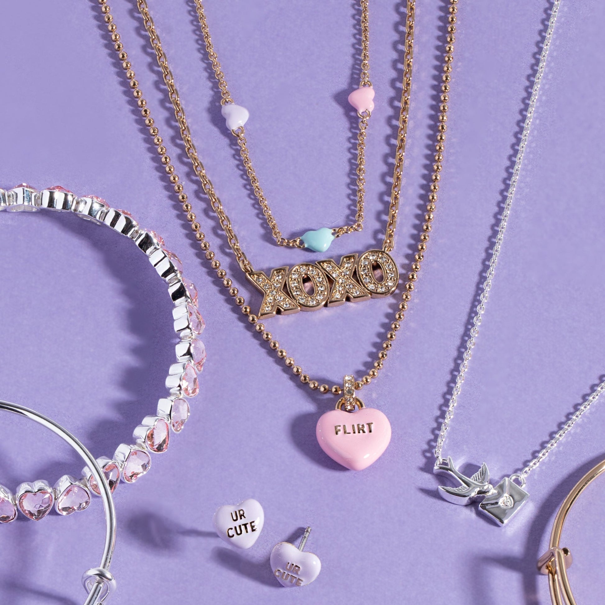Sweethearts® Triple-Strand Charm Necklace - Hello Beautiful BoutiqueNecklacesALEX AND ANI