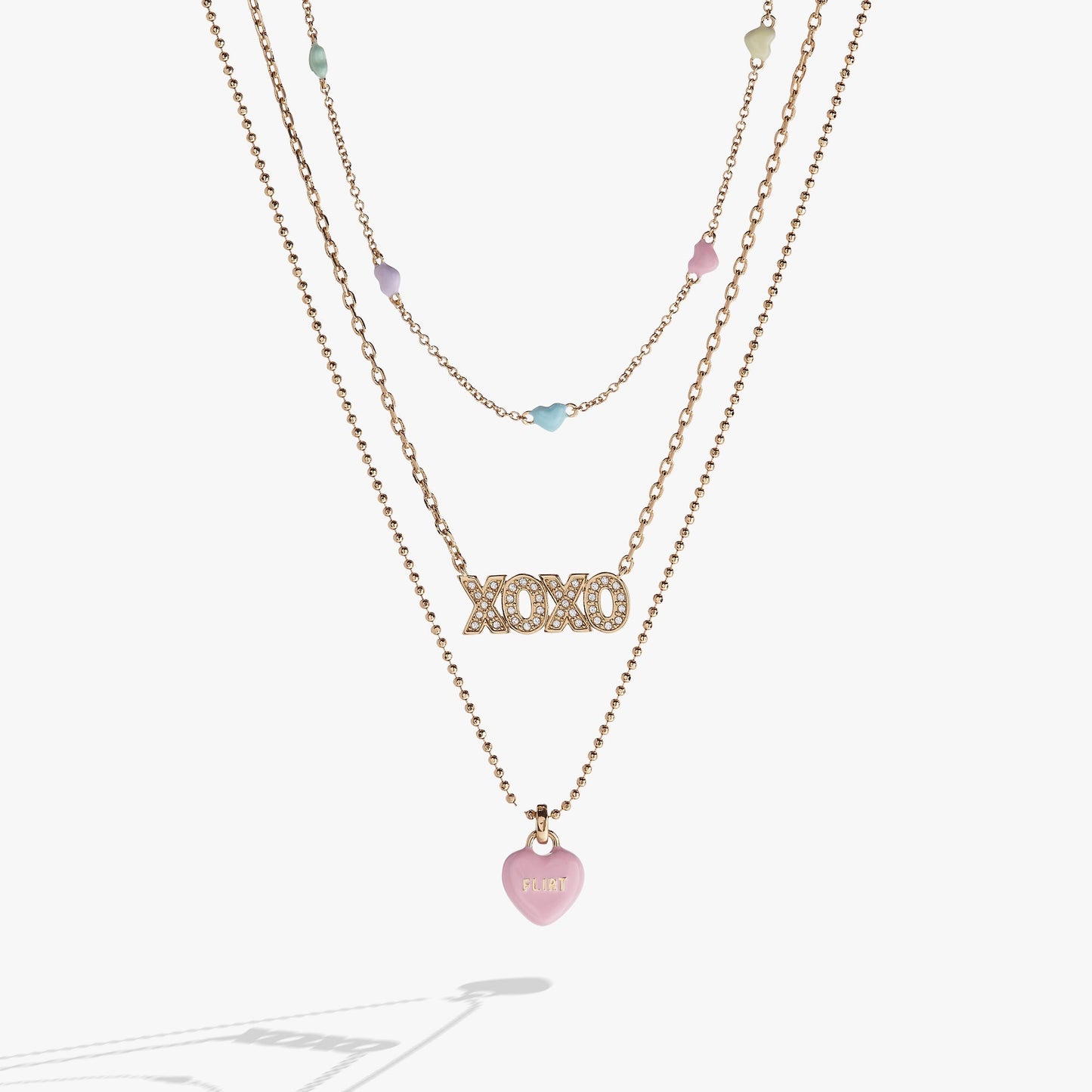 Sweethearts® Triple-Strand Charm Necklace - Hello Beautiful BoutiqueNecklacesALEX AND ANI