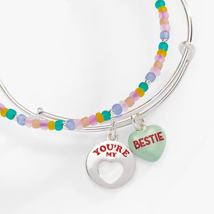 Sweethearts® 'You're My Bestie' Bangle Set of 2 - Hello Beautiful BoutiqueBraceletsALEX AND ANI