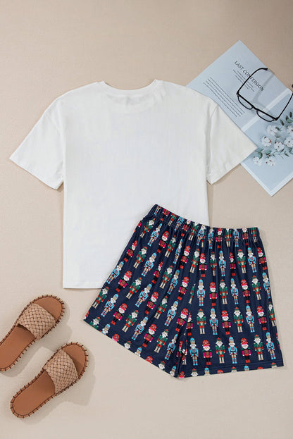Sylvia Claus Plaid Letter Tee - Hello Beautiful BoutiqueLoungewearThreaded Pear
