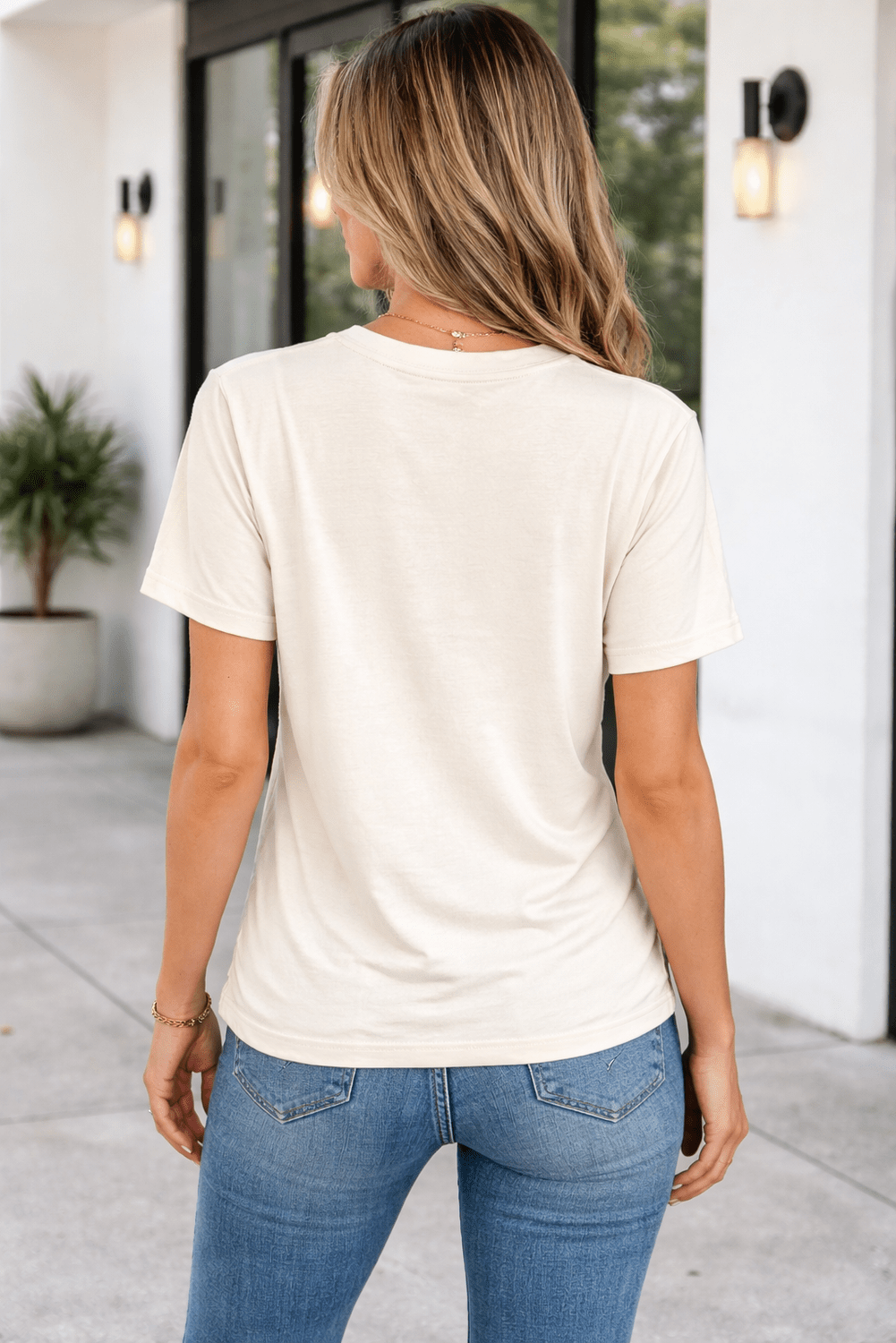 Sylvie Bow Flag Tee - Hello Beautiful BoutiqueGraphic TeesThreaded Pear