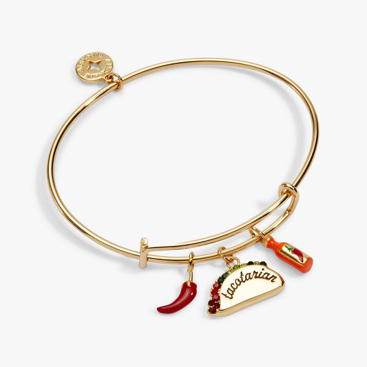 'Tacotarian' Multi Charm Bangle - Hello Beautiful BoutiqueBraceletsALEX AND ANI