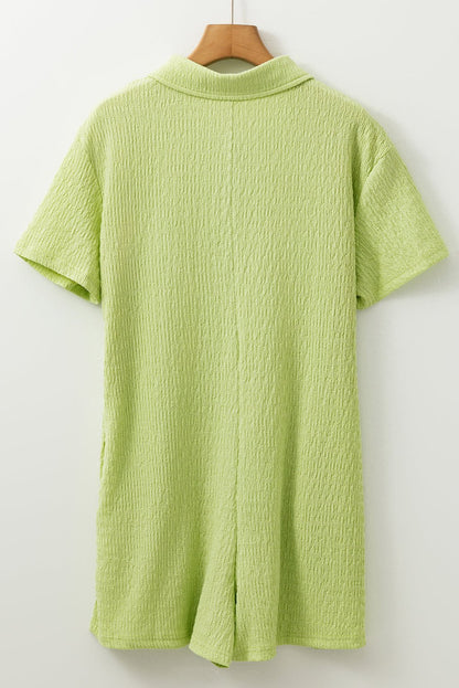 Talia Short Sleeve Patched Shirt - Hello Beautiful BoutiqueJumpsuits & RompersThreaded Pear