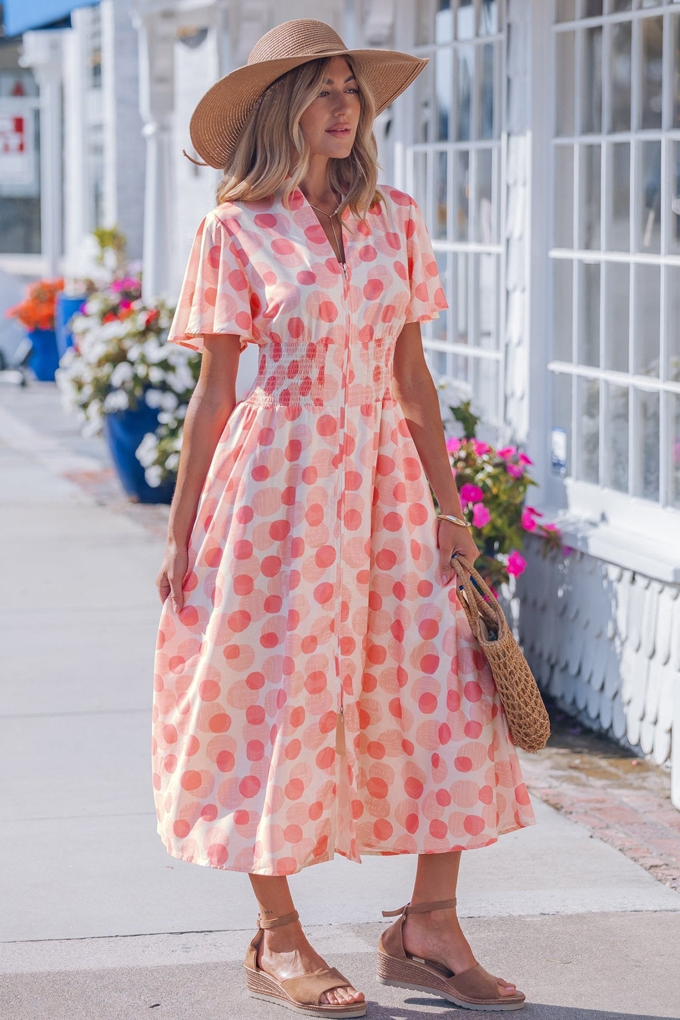 Talia Zip Up Long Dress - Hello Beautiful BoutiqueMaxi DressesThreaded Pear