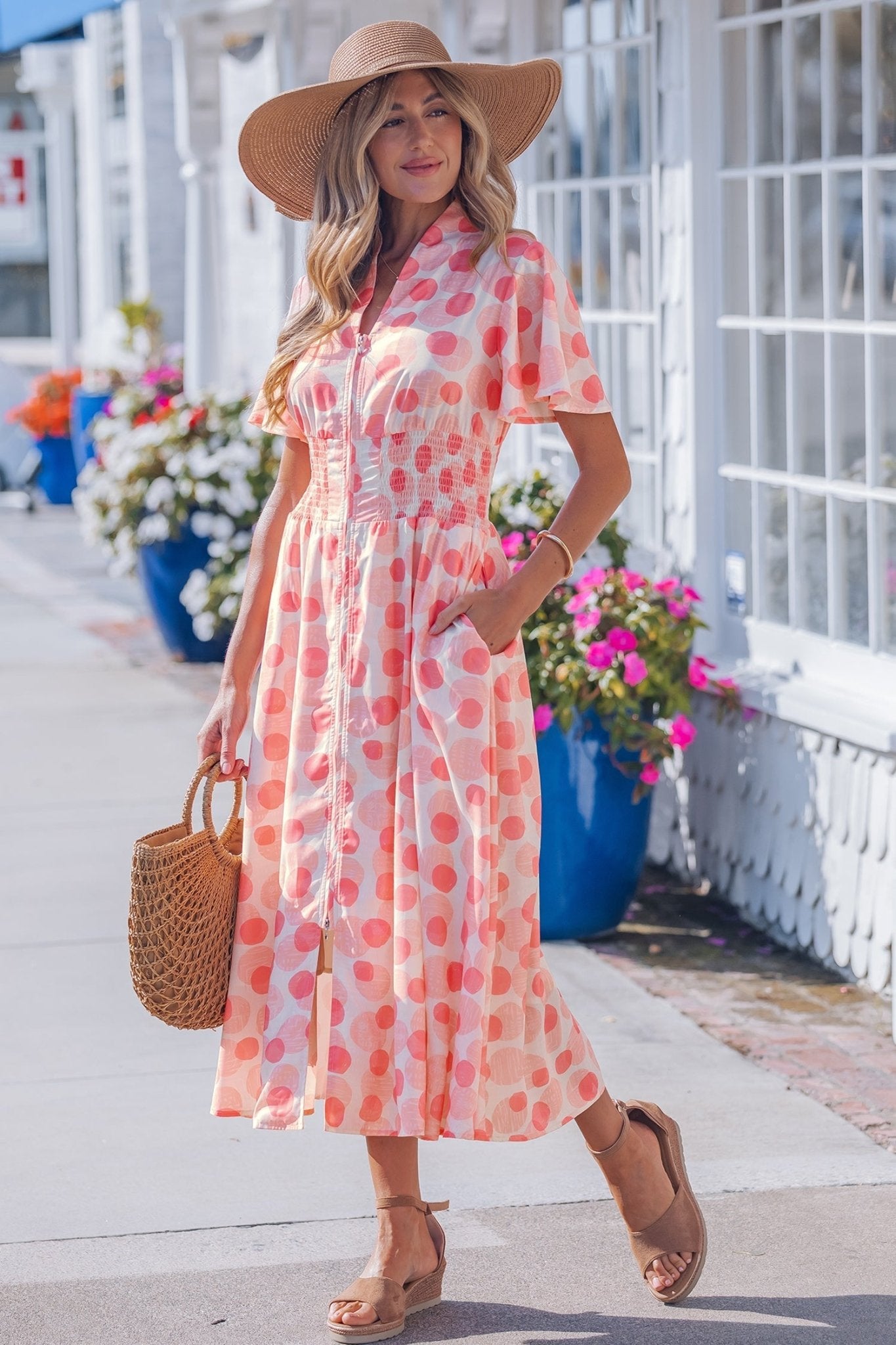 Talia Zip Up Long Dress - Hello Beautiful BoutiqueMaxi DressesThreaded Pear