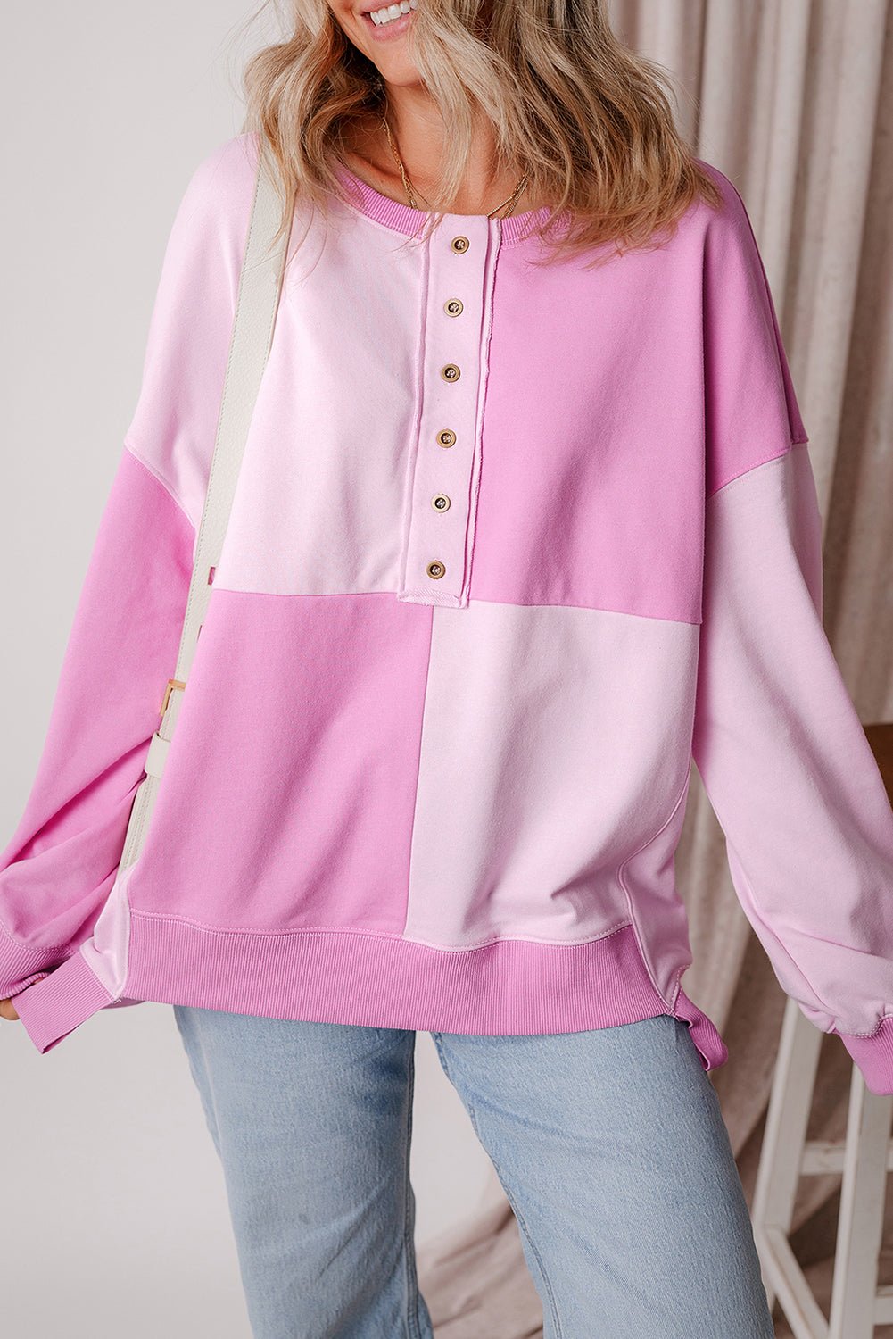 Tallulah High Low Oversize Sweatshirt - Hello Beautiful BoutiqueSweatshirts & HoodiesThreaded Pear