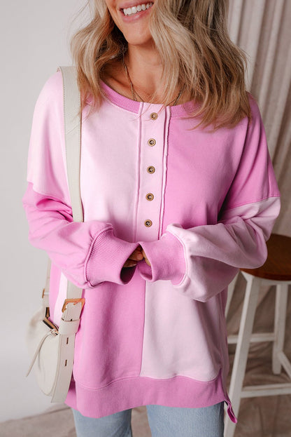 Tallulah High Low Oversize Sweatshirt - Hello Beautiful BoutiqueSweatshirts & HoodiesThreaded Pear