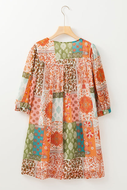 Tallulah Sleeve Chiffon Loose Dress - Hello Beautiful BoutiqueMini DressesThreaded Pear