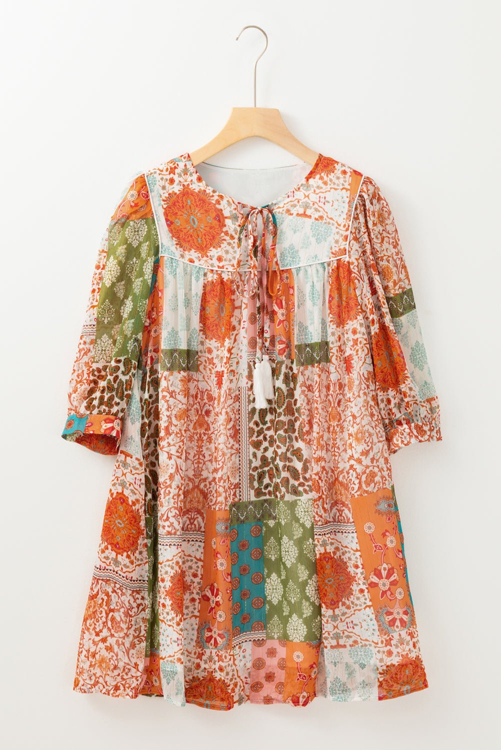 Tallulah Sleeve Chiffon Loose Dress - Hello Beautiful BoutiqueMini DressesThreaded Pear