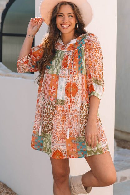 Tallulah Sleeve Chiffon Loose Dress - Hello Beautiful BoutiqueMini DressesThreaded Pear
