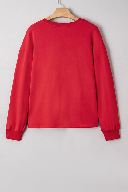 Taraette Patched Drop Shoulder Sweatshirt - Hello Beautiful BoutiqueSweatshirts & HoodiesThreaded Pear