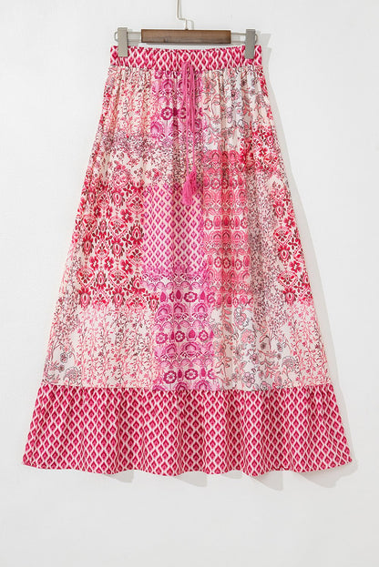 Tasora Elastic Waistband Maxi Skirt - Hello Beautiful BoutiqueSkirts & PetticoatThreaded Pear