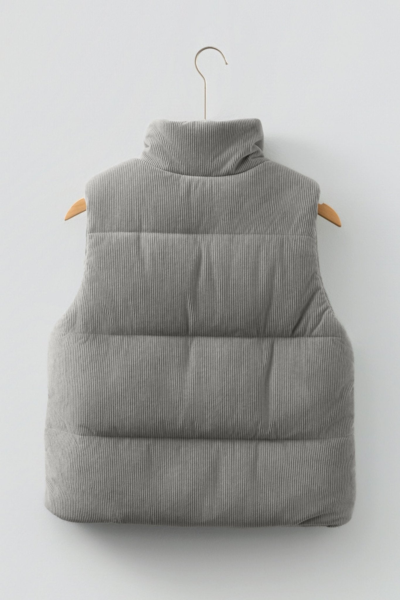 Taytum Stand Zipped Puffer Vest - Hello Beautiful BoutiqueVestsThreaded Pear