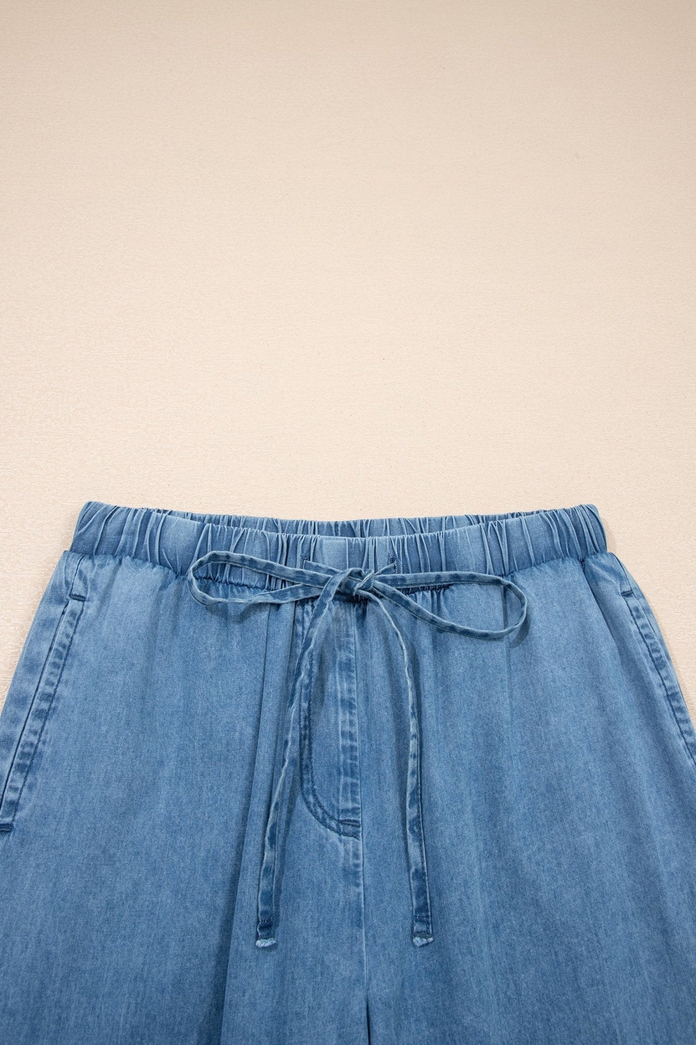 Taytum Wide Leg Chambray Pants - Hello Beautiful BoutiquePants & CulotteThreaded Pear