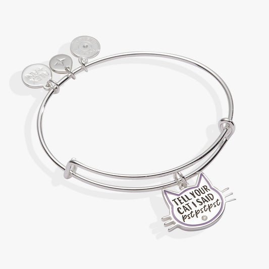 'Tell Your Cat I Said Pst Pst Pst' Bangle - Hello Beautiful BoutiqueBraceletsALEX AND ANI