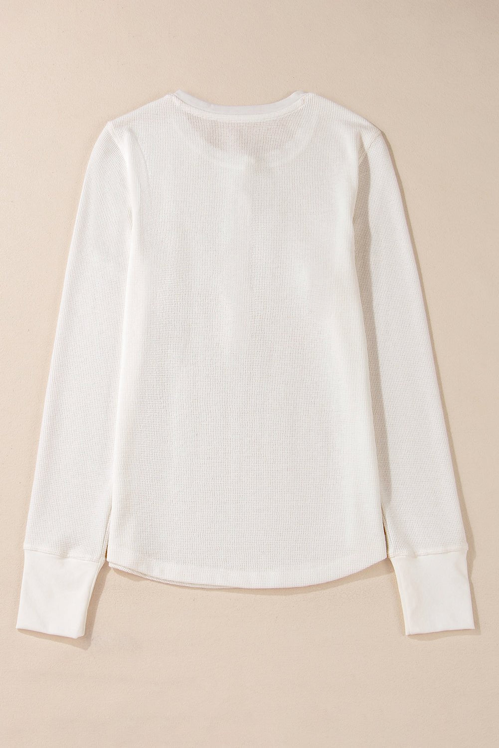 Teresa Color Waffle Half Long Sleeve Top - Hello Beautiful BoutiqueLong Sleeve TopsThreaded Pear