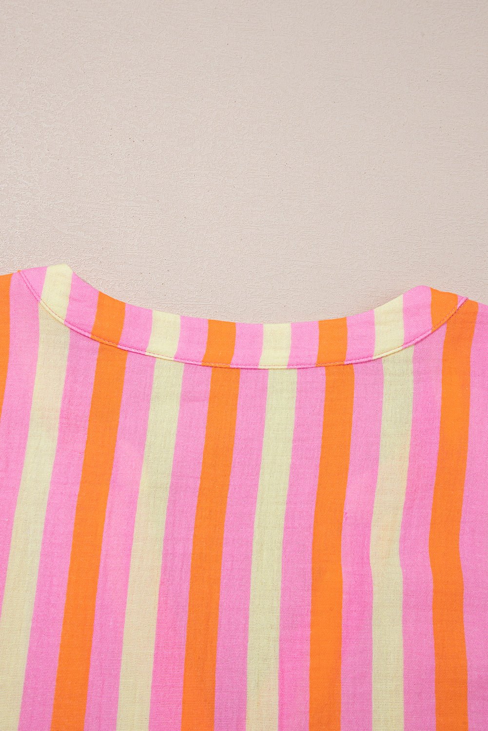 Teresa Stripe Crinkled Half PLUS Blouse - Hello Beautiful BoutiquePlus Size Blouses & ShirtsThreaded Pear
