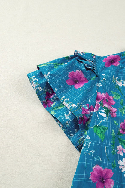 Tessa Tie Belted Long Dress - Hello Beautiful BoutiqueFloral DressesThreaded Pear
