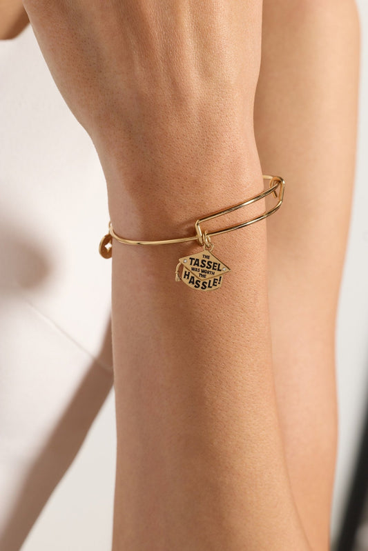 "The Tassel Was Worth The Hassle" Charm Bangle - Hello Beautiful BoutiqueBraceletsALEX AND ANI