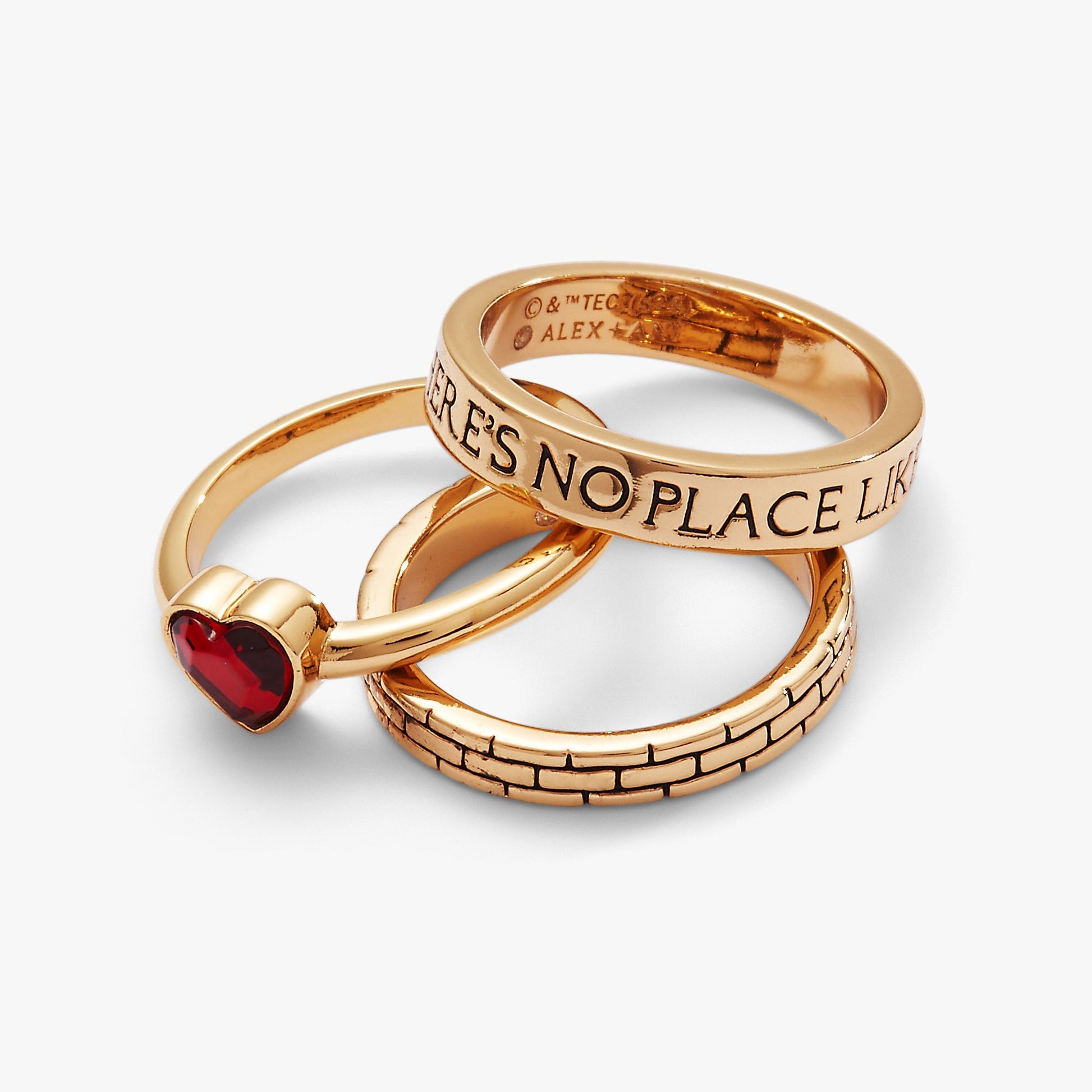 The Wizard of Oz™ "There's No Place Like Home" Ring Set of 3 - Hello Beautiful BoutiqueRingsALEX AND ANI
