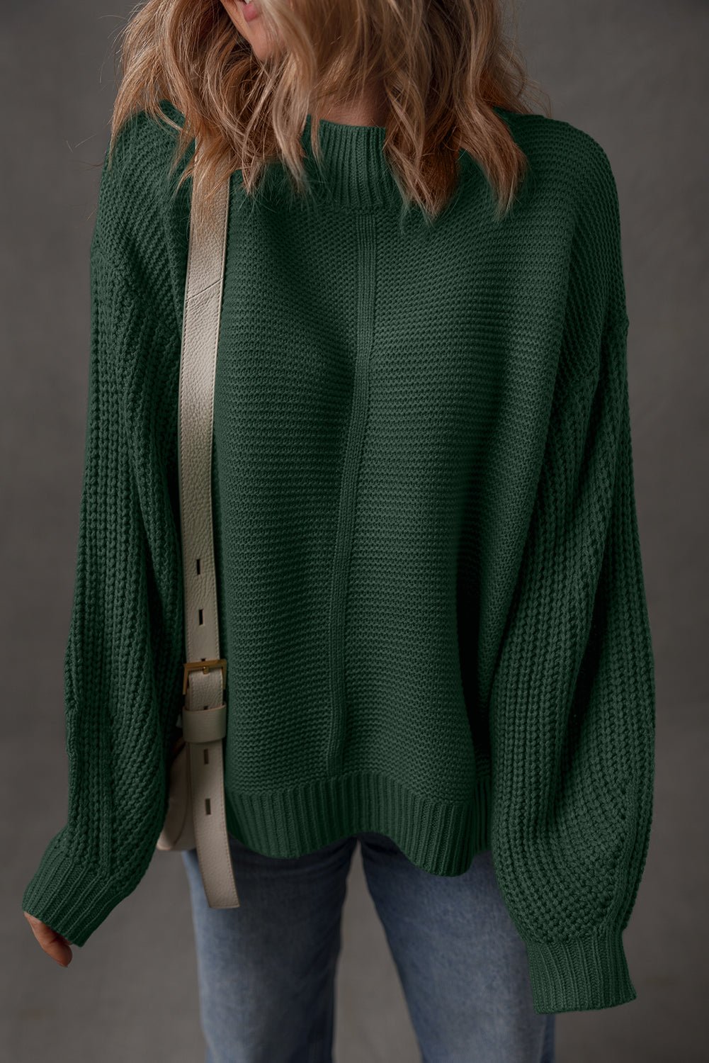 Theodora Drop Shoulder Loose Sweater - Hello Beautiful BoutiqueSweatersThreaded Pear