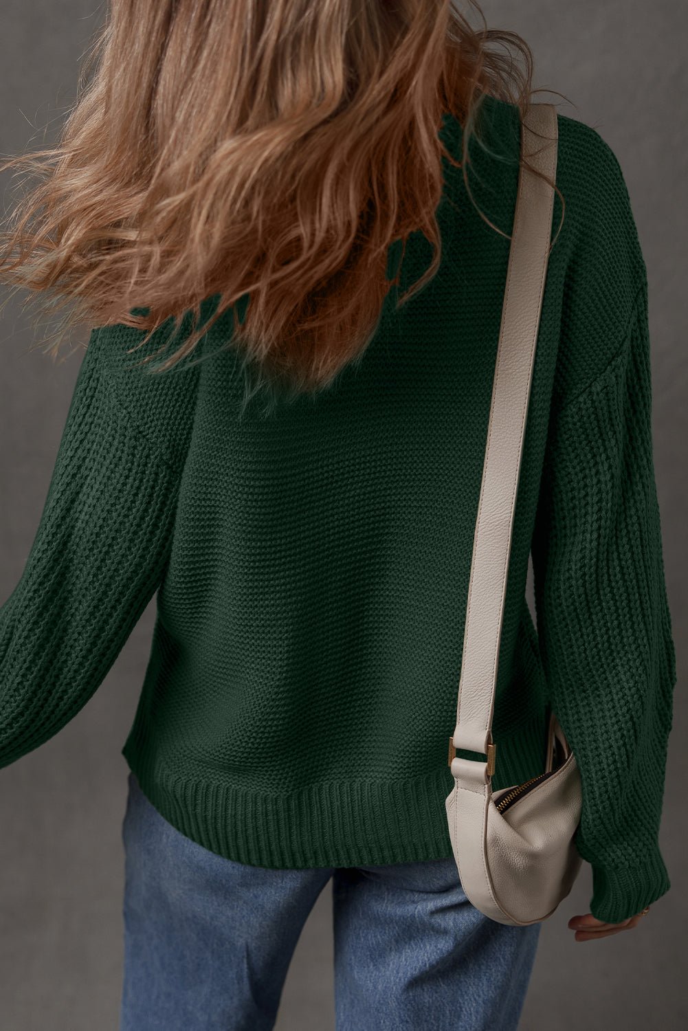 Theodora Drop Shoulder Loose Sweater - Hello Beautiful BoutiqueSweatersThreaded Pear