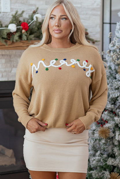 Theresa Detail Christmas Dolman Sweater - Hello Beautiful BoutiqueSweatersThreaded Pear