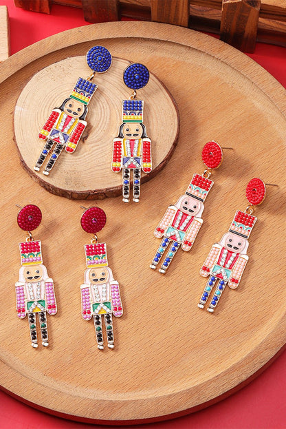 Tiana Beaded Christmas Nutcracker Earrings - Hello Beautiful BoutiqueJewelryThreaded Pear