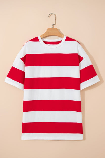 Tiana Block Oversize Tunic Tee - Hello Beautiful BoutiqueTops & TeesThreaded Pear