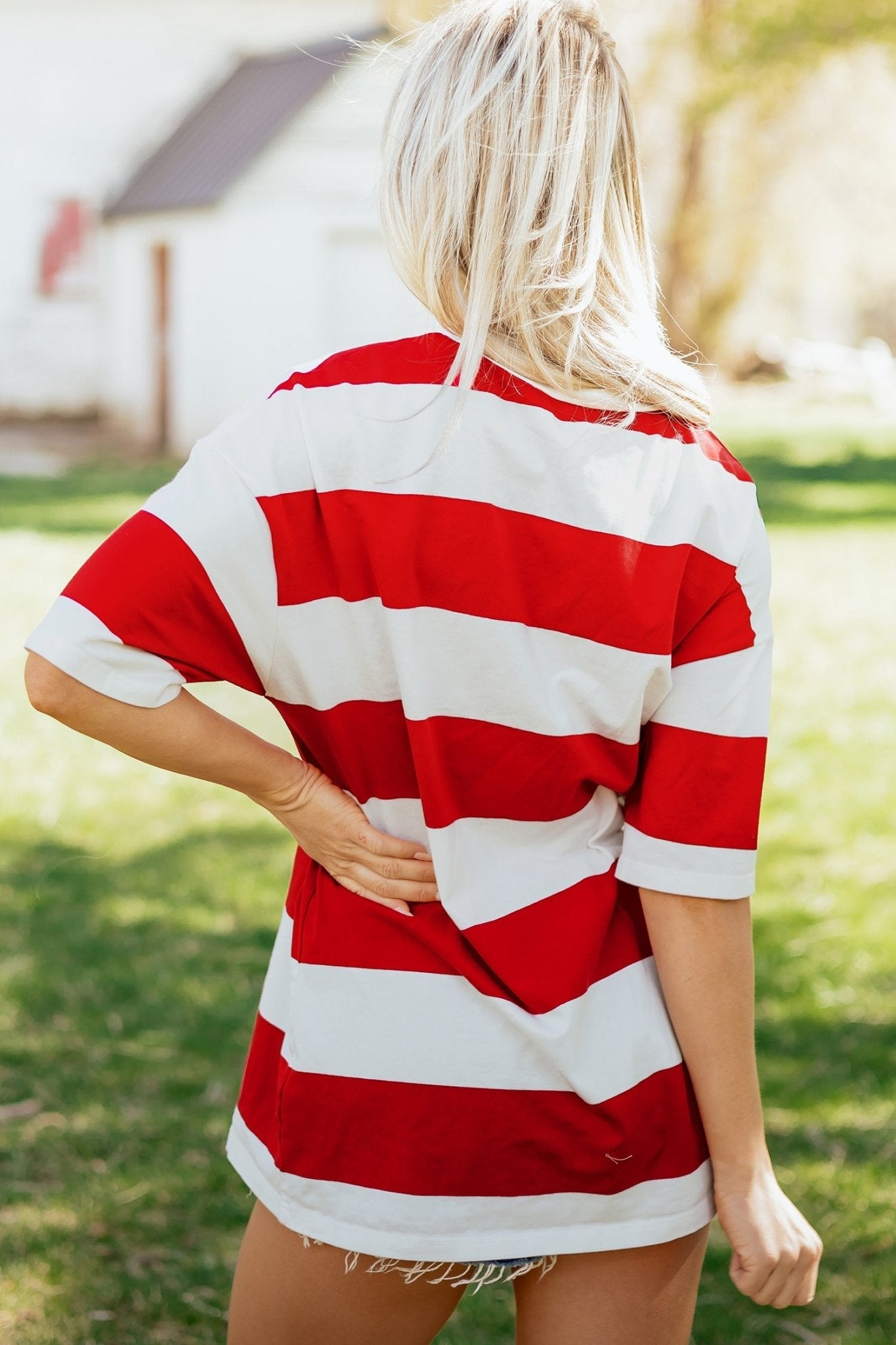 Tiana Block Oversize Tunic Tee - Hello Beautiful BoutiqueTops & TeesThreaded Pear