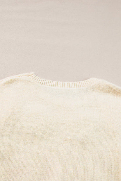 Tiana Pattern Ribbed Edge Sweater - Hello Beautiful Boutique20% OFFThreaded Pear